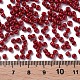 焼付塗装ガラスシードビーズ  暗赤色  12/0  1.5~2mm  穴：0.5~1mm  約30000個/袋&nbsp;SEED-S001-K14-3