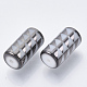電気メッキガラスビーズ  三角形模様の列  グレー  20x10mm  穴：1.2mm  約50個/袋&nbsp;EGLA-N003-05E-2
