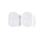 不透明なガラスビーズ  バレル  ホワイトスモーク  8.5x5.5mm  穴：1.4mm  約900個/ポンド&nbsp;GLAA-ZX007-25B-2