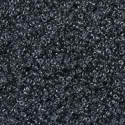 MIYUKIラウンドロカイユビーズ  日本製シードビーズ  （rr152)透明灰色  15/0  1.5mm  穴：0.7mm  約5555PCS /ボトル  10 G /ボトル&nbsp;SEED-JP0010-RR0152