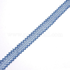 ポリエステルロールレーストリム  ギフト用  蝶結び  衣類飾りアクセサリー  ライトスカイブルー  1-1/2インチ（37mm）&nbsp;OCOR-WH0063-64B
