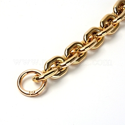 樹脂アズキチェーンバッグストラップ  合金リングクラスプ付き  バッグ交換用アクセサリーゴールド  20.7cm&nbsp;FIND-WH0069-44