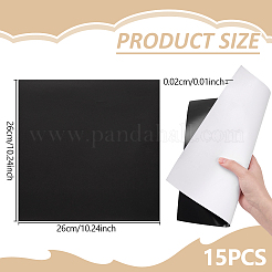 レーザー調光紙  レーザー彫刻テストフォーカス紙  正方形  ブラック  26x26x0.02cm&nbsp;DIY-WH0591-508A