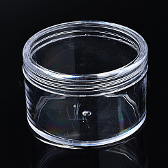 カラムポリスチレンビーズ貯蔵容器  ジュエリービーズ用小さなアクセサリー  透明  6.9x4.4cm  内径：6.2のCM&nbsp;LS-CON-N011-027