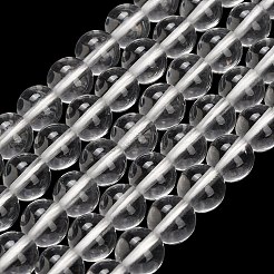 天然石クオーツクリスタルビーズ連売り  水晶  ラウンド  8~8.5mm  穴：1mm  約49~50個/連  15.08インチ（38.3cm）&nbsp;G-F820-K01-8mm