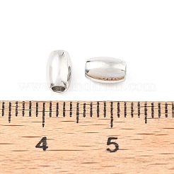 シェグレイスの真鍮ビーズ  バレル  カドミウムフリー＆ニッケルフリー＆鉛フリー  プラチナメッキ  6x4mm  穴：2mm&nbsp;XGRPCH917-191P