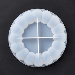 DIYフラワーカップマットシリコーン型  レジン型  UVレジン＆エポキシレジンのクラフト作り用  ホワイト  136x21.5mm&nbsp;DIY-E055-34