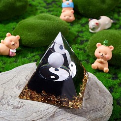 オルゴン ピラミッド 保護 クリスタル ジェムストーン ピラミッド レイキ ポジティブ エネルギー ピラミッド チャクラ 瞑想 ピラミッド 成功 健康 ラッキー アンチストレス 装飾 ギフト コレクション (ブラック)  60x60x62mm&nbsp;JX348A