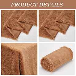 豪華な布生地  衣料品用  キャメル  50~55x1600~1650x0.08cm&nbsp;DIY-WH0542-40B