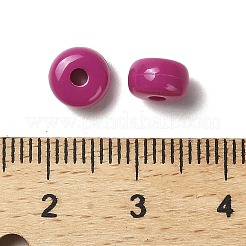 不透明アクリルカラムビーズ  パープル  7x4mm  穴：1.8mm&nbsp;SACR-B007-01F