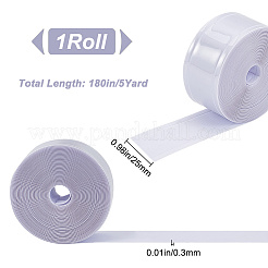 PVC反射テープ  テープで縫う  洋服用  ワークスーツ  レインコート  ジャケット  ライトグレー  25x0.3mm&nbsp;DIY-GF0007-51C