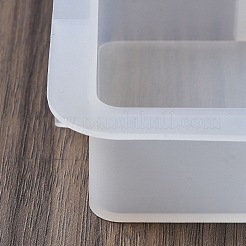 Diyのシリコーンキャンドル型  クリスマステーマの樹脂鋳造型  UVレジン用  エポキシ樹脂工芸品作り  長方形  88x85x26mm&nbsp;DIY-A058-02D
