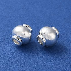 合金ビーズ  長持ちメッキ  ランタン  銀  8x8mm  穴：2.4mm&nbsp;PALLOY-F309-27S