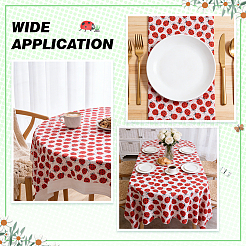 ポリエステル生地  衣料品用  てんとう虫  1000x1450x0.1mm&nbsp;DIY-WH0780-21C