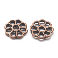 チベット風合金ビーズ  カドミウムフリー＆ニッケルフリー＆鉛フリー  赤銅鉱  9x1.5mm  穴：2mm&nbsp;RLF1416Y-NF
