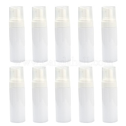 150mlの詰め替え可能なペットプラスチック発泡石鹸ディスペンサー  シャワー用PPプラスチックポンプ付き  液体石鹸  ホワイト  16.6x4.7cm  容量：150ml（5.07液量オンス）&nbsp;LS-TOOL-WH0080-52B