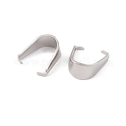変色しない304ステンレススチール製スナップオンベイル  ステンレス鋼色  11x5mm  ピン：0.8mm&nbsp;STAS-P307-13P