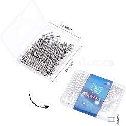 304ステンレスチューブビーズ  ステンレス鋼色  10x1.5mm  15x1.5mm  20x1.5mm  25x1.5mm  穴：1mm  200個/箱&nbsp;STAS-UN0002-71P