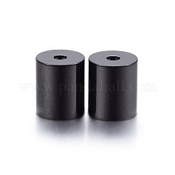 304ステンレススチールコードエンド  イオンプレーティング（ip）  エンドキャップ  コラム  電気泳動黒  8x7mm  穴：1.5mm  内径：6mm&nbsp;STAS-H467-09B-6mm