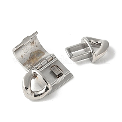 316サージカルステンレススチール留め具  オーバル  ステンレス鋼色  26x11x5mm  穴：4x4mm&nbsp;STAS-H234-03P-01
