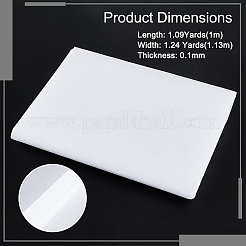 コットンホットメルト接着裏地生地  DIY 縫製アクセサリー材料用  ホワイト  113x0.01cm&nbsp;DIY-WH0028-22A