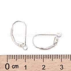 925スターリングシルバーフレンチフックピアスのパーツ  銀  16x10x2mm  穴：1mm&nbsp;STER-M017-01S