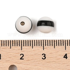 オペーク樹脂カボション  フラットラウンド  ホワイトスモーク  8x7.5mm&nbsp;RESI-R457-02A