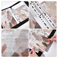 合成皮革の文房具収納ポケット  ファイル封筒ポーチ  長方形  サドルブラウン  265x210x43mm&nbsp;AJEW-WH0609-967A