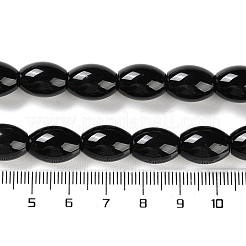 天然ブラックオニキスアゲートビーズ連売り  染め＆加熱  オーバル  12.5~13.5x10mm  穴：1.4mm  約30個/連  15.59''（39.6センチメートル）&nbsp;G-NH0019-C05-09