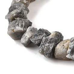 天然石ラブラドライトビーズ連売り  原石  ナゲット  7~25x8~24.5x5~16mm  穴：0.9~1mm  約14~28個/連  7.48''~8.43''（19~21.4センチメートル）&nbsp;G-I283-F14