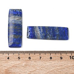 天然石ラピスラズリペンダント  マッチする幾何学的なチャーム  長方形チャーム  40~40.5x13~13.5x4~4.5mm  穴：1.2mm&nbsp;G-Z151-01C