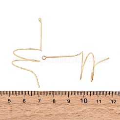 合金ビッグサイズペンダントトップ  螺旋形のチャーム  ゴールドカラー  51.5x19x25mm  穴：1.8mm&nbsp;PALLOY-F315-01G