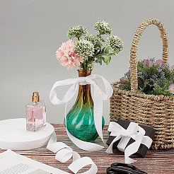 綿綿ツイルテープリボン  ヘリンボーンリボン  家の装飾のため  装飾用ラッピングギフトとDIY工芸品  ホワイト  3/4
