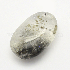 天然石のクォーツペンダント  混合図形  30~66x18~52x3~14mm  穴：2mm&nbsp;G-G694-A-11