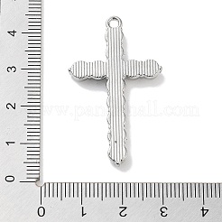 合金ラインストーンペンダント  クロス  プラチナ  40x24x4mm  穴：2mm&nbsp;ALRI-S001-13B-P