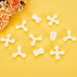 36個 3スタイル プラスチック人形ジョイント  人形作りアクセサリー  ホワイト  24~38x16~38x11mm  内径：10mm  12個/スタイル&nbsp;KY-OC0001-35