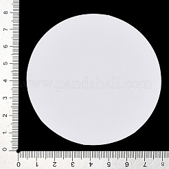キャンドルカップ用の紙製キャンドルダストカバー  フラットラウンド  ホワイト  76x0.3mm&nbsp;TH-XCP0001-01