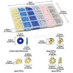 DIY ヘイシ ポリマー クレイ ビーズ ジュエリー作り ファインディング キット  ミックスカラー  6x1~5mm  穴：1.5~2.2mm...&nbsp;DIY-FS0005-94A
