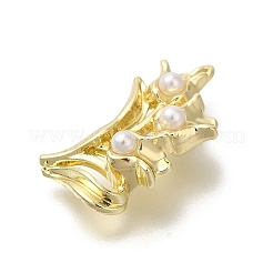 合金ペンダント  ライトゴールドチャーム  花  24x13.5x6mm  穴：1.6mm&nbsp;FIND-Z067-05G-05