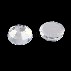 模造台湾アクリルラインストーンカボション  多面カット  半円  透明  4x1.5mm  約10000個/袋&nbsp;GACR-A002-4mm-01