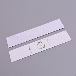 紙粘着紙ステッカー  単語の長方形  グリーン  150x30x0.3mm  50個/セット&nbsp;DIY-WH0214-89C