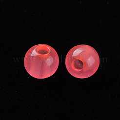 透明なアクリルビーズ  ラウンド  ミックスカラー  6x5mm  穴：1.8mm  約4400個/500g&nbsp;MACR-S370-I6mm