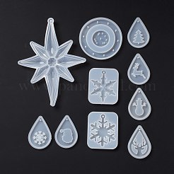 手作り風鈴作りキット  クリスマステーマ  シリコンモールド入り  ナイロンモノフィラメント釣り糸  プラスチックビーズ  アルミチューブ  ミックスカラー  10~235x0.2~178x0.2~11mm&nbsp;DIY-D070-02P