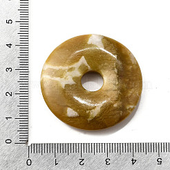 天然南方翡翠ペンダント  ドーナツ/円盤  ドーナツ幅：15.5~16mm  39~40x6~7mm  穴：8mm&nbsp;G-F524-H17
