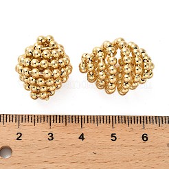 真鍮チャーム  カドミウムフリー＆ニッケルフリー＆鉛フリー  コーンチャーム  18KGP本金メッキ  24x18mm  穴：1.6mm&nbsp;KK-H496-03G