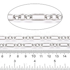 鉄楕円形リンクチェーン  溶接されていない  スプールで  プラチナ  12.5x5.5x2mm  リンク：6x5.5x2mm  約32.81フィート（10m）/ロール&nbsp;CH-T005-05P