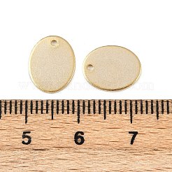真鍮製チャーム  カドミウムフリー＆鉛フリー  オーバル  24KGP本金メッキ  11x9x0.8mm  穴：1mm&nbsp;KK-P310-25B-G