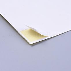 粘着印刷用紙  マット  ホワイト  29.8x21x1cm  ステッカー：5x3cm  32pcs /シート  50sheets /バッグ&nbsp;AJEW-WH0098-04A
