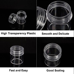 DIYのプラスチックビーズコンテナキット  鉄ピンセットで  トレイプレートとラベル貼り付け機  ミックスカラー  プラスチックビーズ容器: 1セット  ピンセット: 1個  プレート: 2 個  ペースト：2紙  ロックバッグ: 20個&nbsp;DIY-BC0003-10