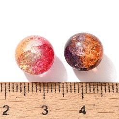混合スタイルのガラスビーズ  ラウンド  ライトサーモン  8~10mm&nbsp;X1-GLAA-XCP0012-02J
